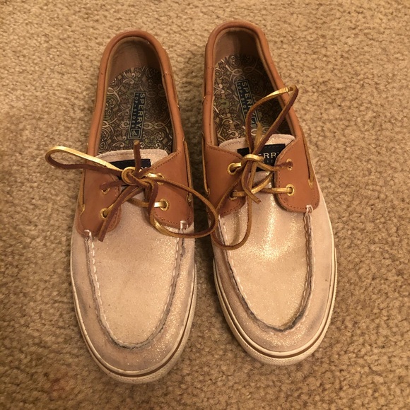 Sperry Shoes - Gold Sparkle Sperry’s